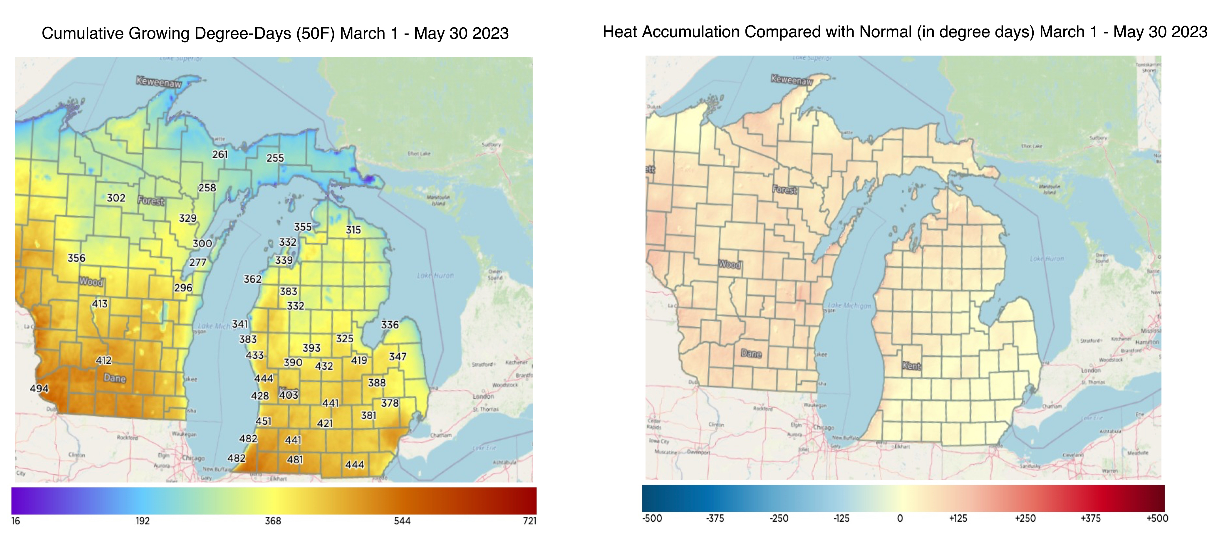 GDD maps